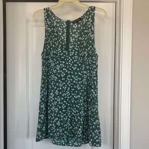 Motel Rocks Green Floral Mini Dress